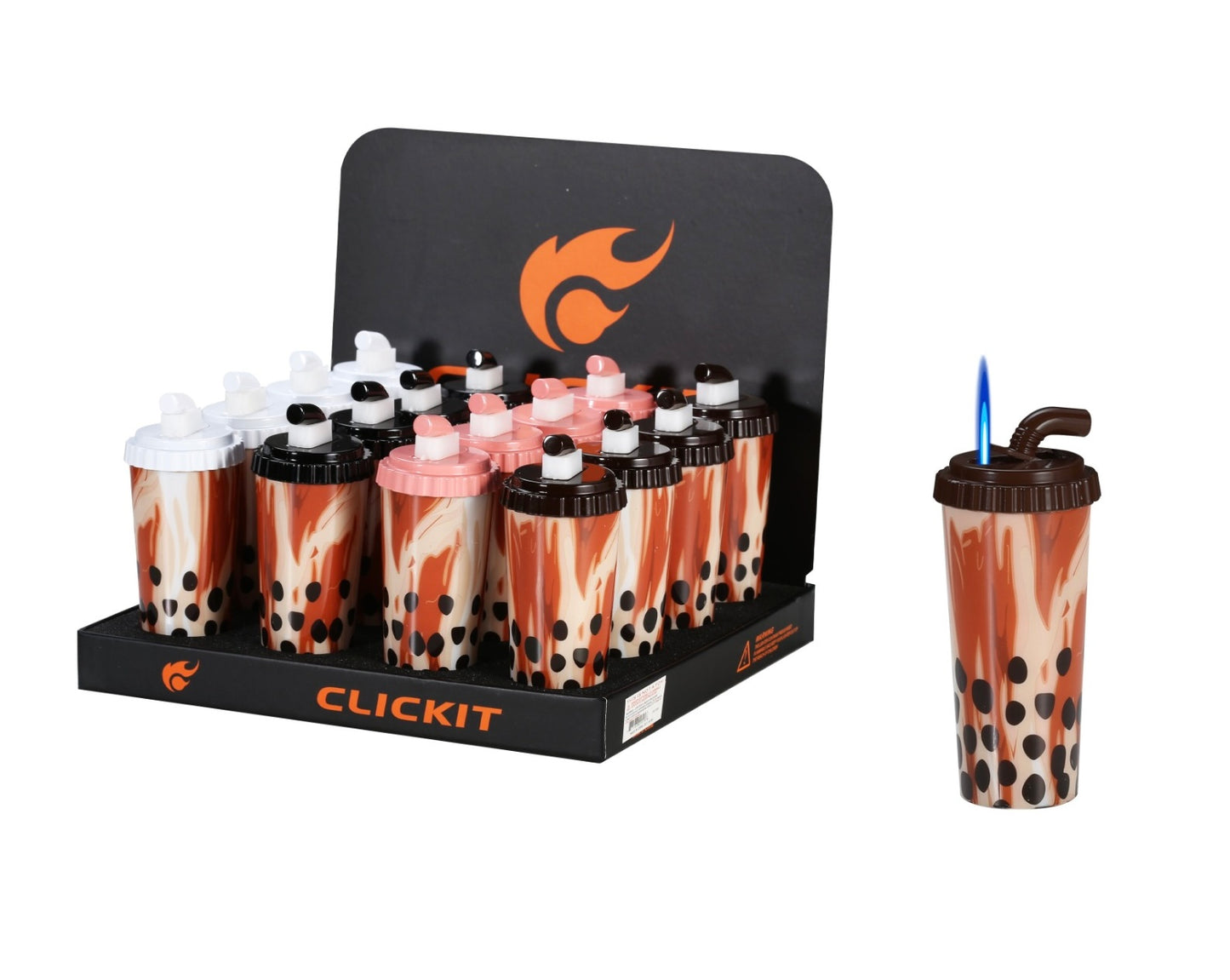 CLICKIT BOBA TEA CUP TORCH (16pcs/display)