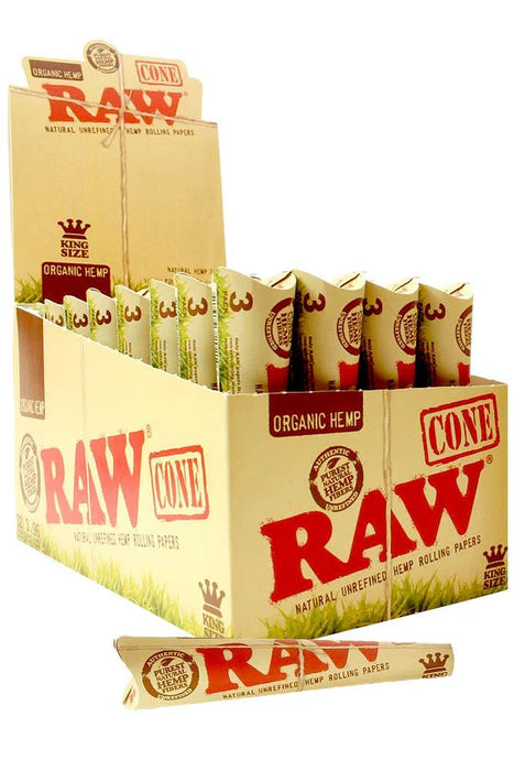 RAW KING SIZE PRE-ROLLED CONES (3-PACK)