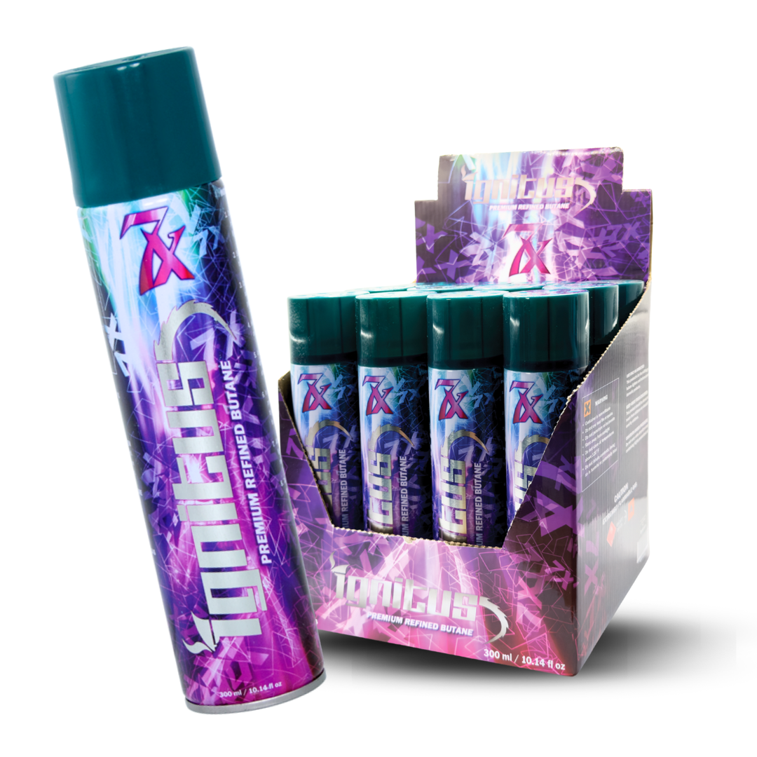 IGNITUS BUTANE 300ML (12‑PACK) -7X