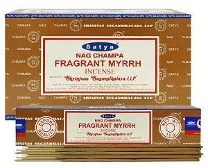 SATYA NAG CHAMPA FRAGRANT MYRRH : 12 PK