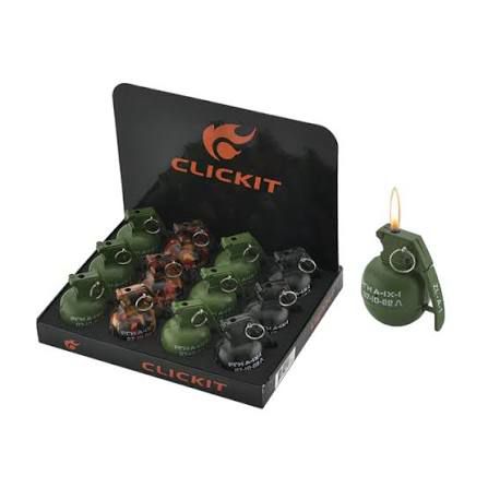 CLICKIT GRENADE TORCH : DISPLAY OF 12
