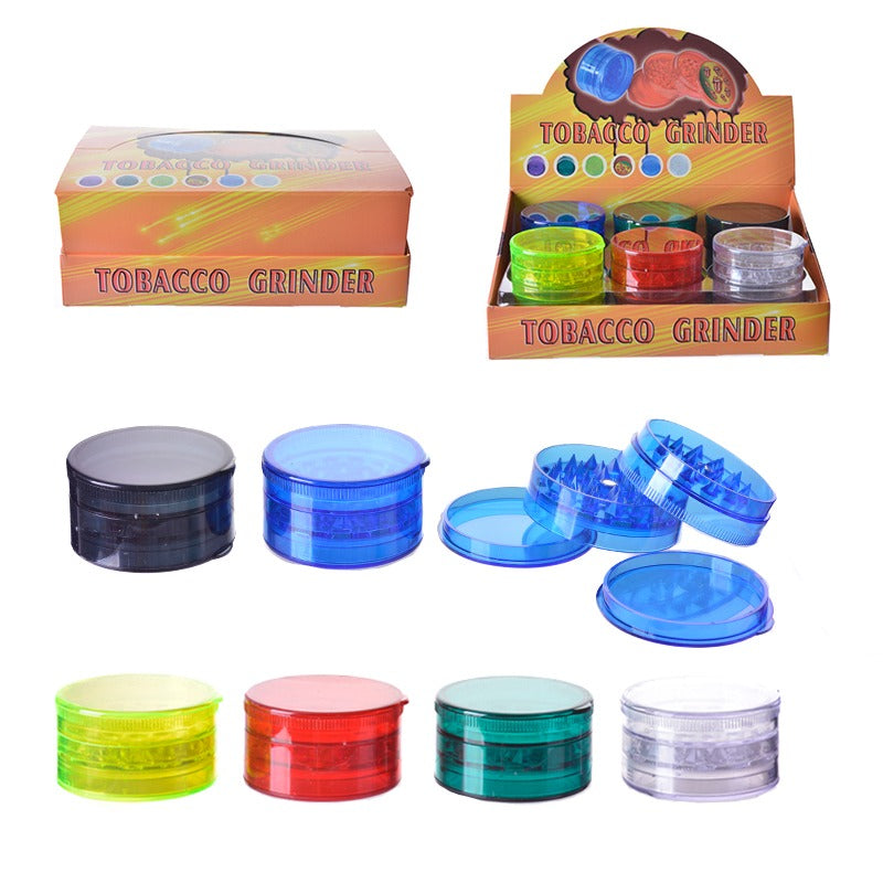 4 STAGE PLASTIC GRINDER DISPLAY OF 12 : 60MM DIAMETER