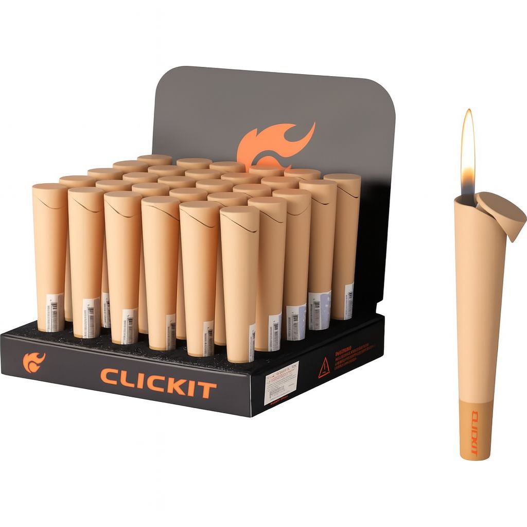 CLICKIT (Pre-Roll Shape) Lighter (30PCS/DISPLAY)