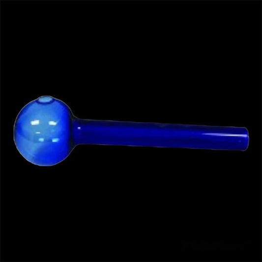 4'' GLASS OB PIPES BLUE :THICK