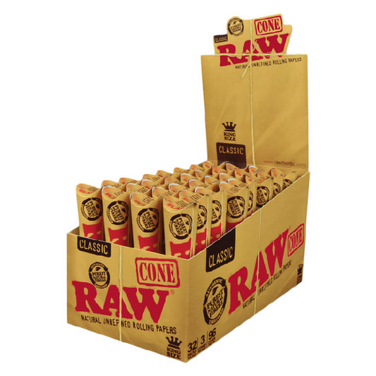 RAW KING SIZE PRE-ROLLED CONES (3-PACK)
