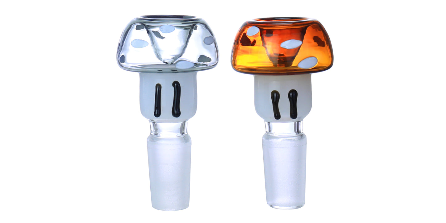 14 MM MUSHROOM GLASS BOWL - 12 PK DISPLAY