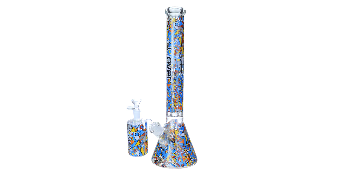 7MM WATER PIPE WITH ASH CATCHER - 19'' INCH : M2