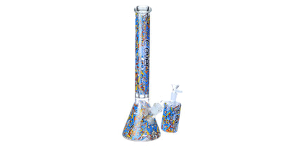 7MM WATER PIPE WITH ASH CATCHER - 19'' INCH : M2