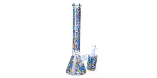 7MM WATER PIPE WITH ASH CATCHER - 19'' INCH : M2