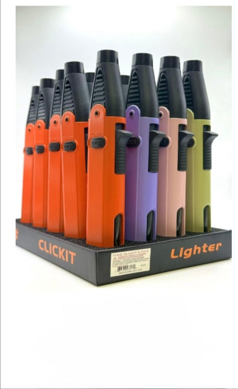 CLICKIT SINGLE JET TORCH (DISPLAY OF 20)