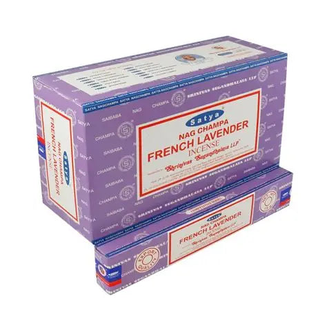 FRENCH LAVENDER NAG CHAMPA SATYA 12PKTS