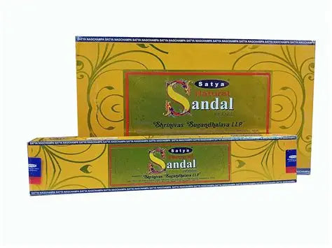 SATYA SANDALWOOD INCENSE STICKS – 12PKTS
