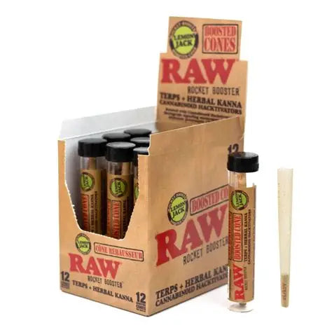 RAW ROCKET BOOSTER CONE-12 CONES PER DISPLAY