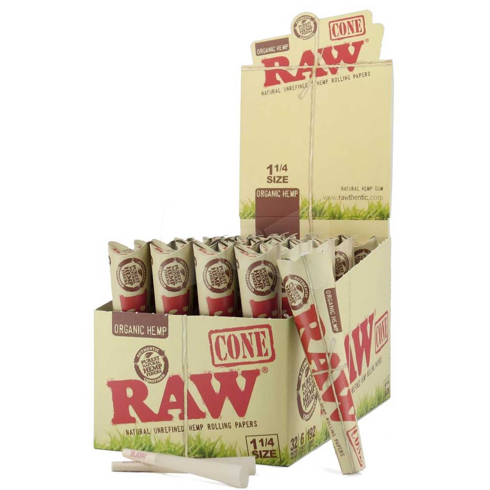 RAW 1-1/4 PRE-ROLLED CONES (6-PACK)