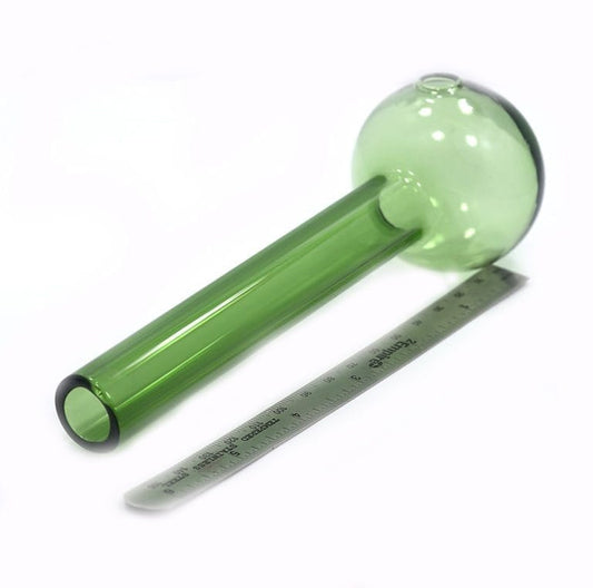 4'' GLASS OB PIPES LAKE GREEN :THICK