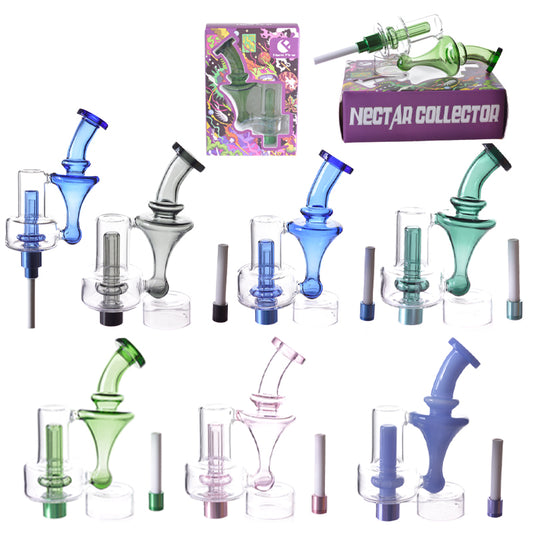 GLASS NECTAR STRAIGHT CYLINDER SHAPED