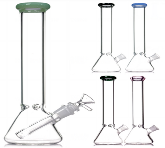 12 INCH CLEAR BEAKER WATER PIPE
