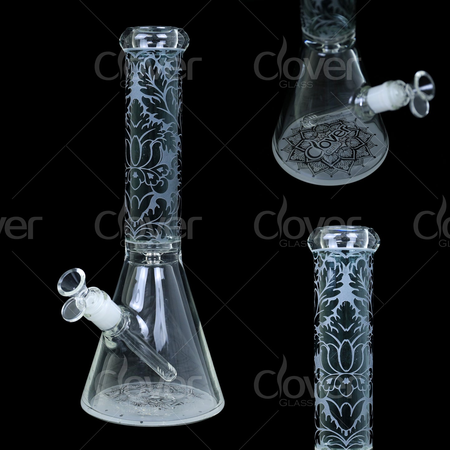 7 MM - GLASS WATER PIPE - 14 INCH