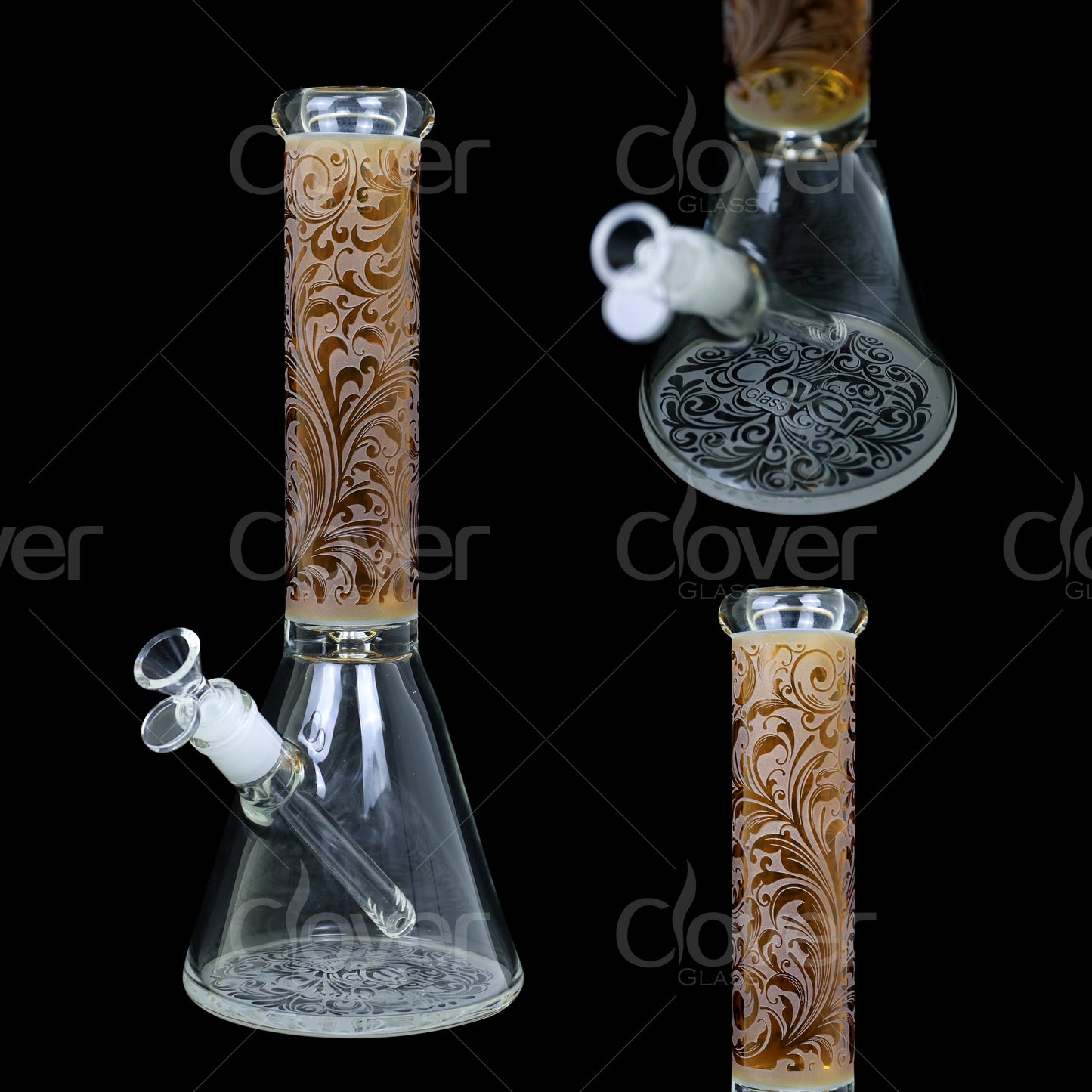 7 MM - GLASS WATER PIPE - 14 INCH