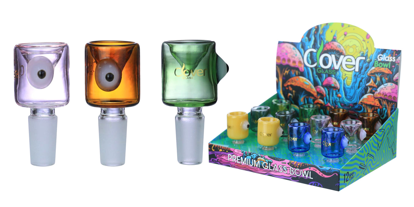 14 MM GLASS BOWL - 12 PK DISPLAY