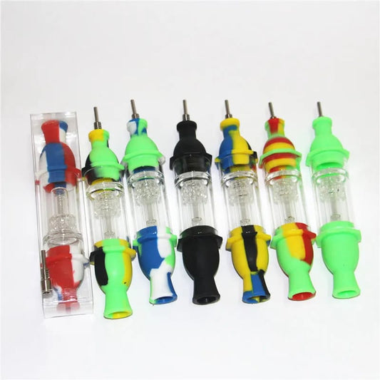 HYBRID NECTAR COLLECTORS MIX COLORS (GLASS+SILICONE)