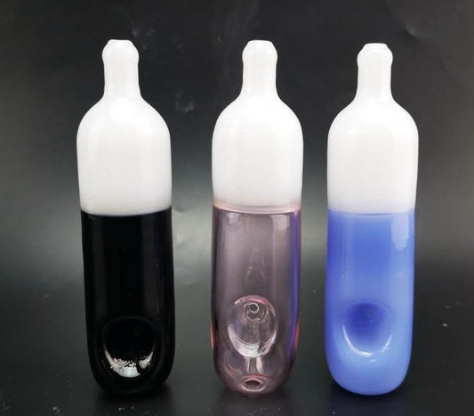 GLASS HAND PIPE M_2 ASSORTED COLORS