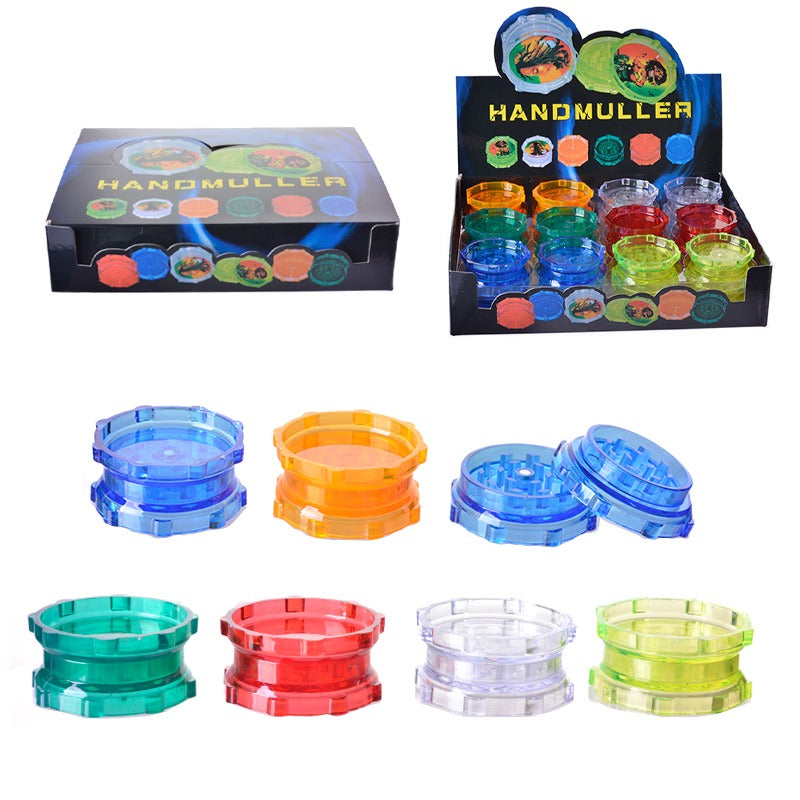 PLASTIC GRINDER DISPLAY OF 24 : 50MM DIAMETER