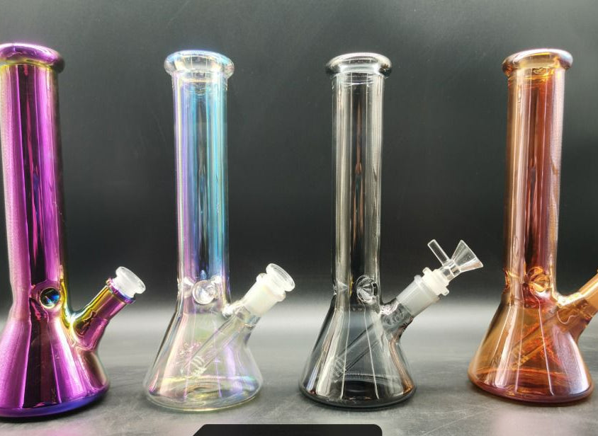 10 INCH GLASS BEAKER WITH 14 MM GLASS FUNNEL BOWL