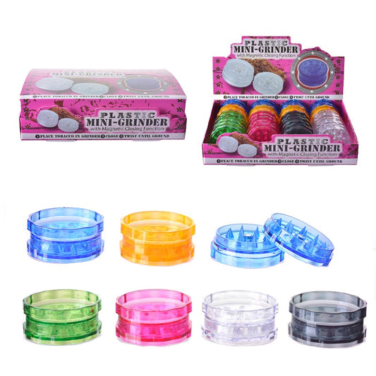 2 STAGE MINI GRINDER : 46MM DIAMETER - DISPLAY OF 20