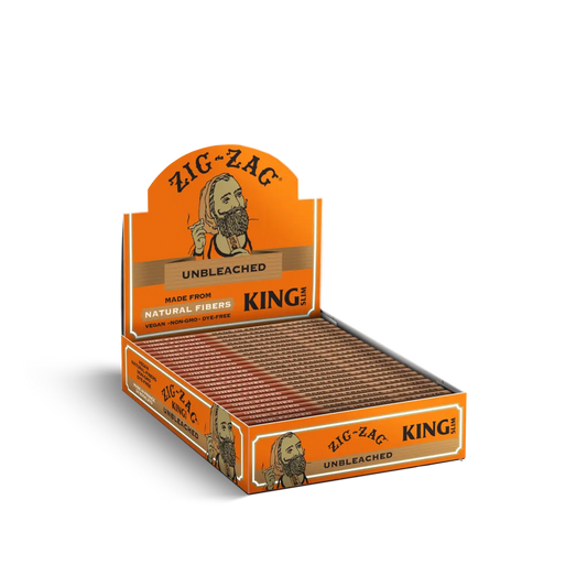 ZIG ZAG UNBLEACHED KING SLIM - 24 BOOKLETS