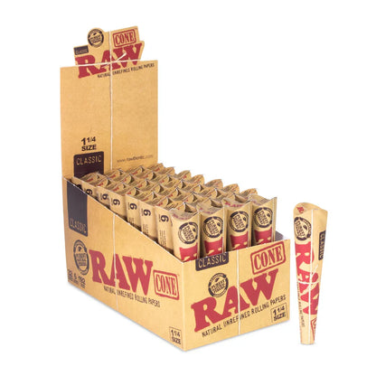 RAW 1-1/4 PRE-ROLLED CONES (6-PACK)