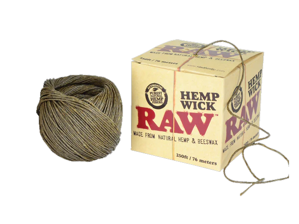 RAW HEMP WICK- 250FT/ 76 METERS